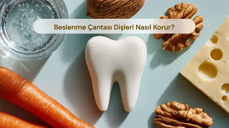 Çocuklar için diş dostu beslenme çantası ve çürük önleyici gıdalar kapak görseli - Tooth-friendly lunch box for children and decay-preventing foods cover image - Полезный для зубов ланчбокс для детей и продукты, предотвращающие кариес - обложка