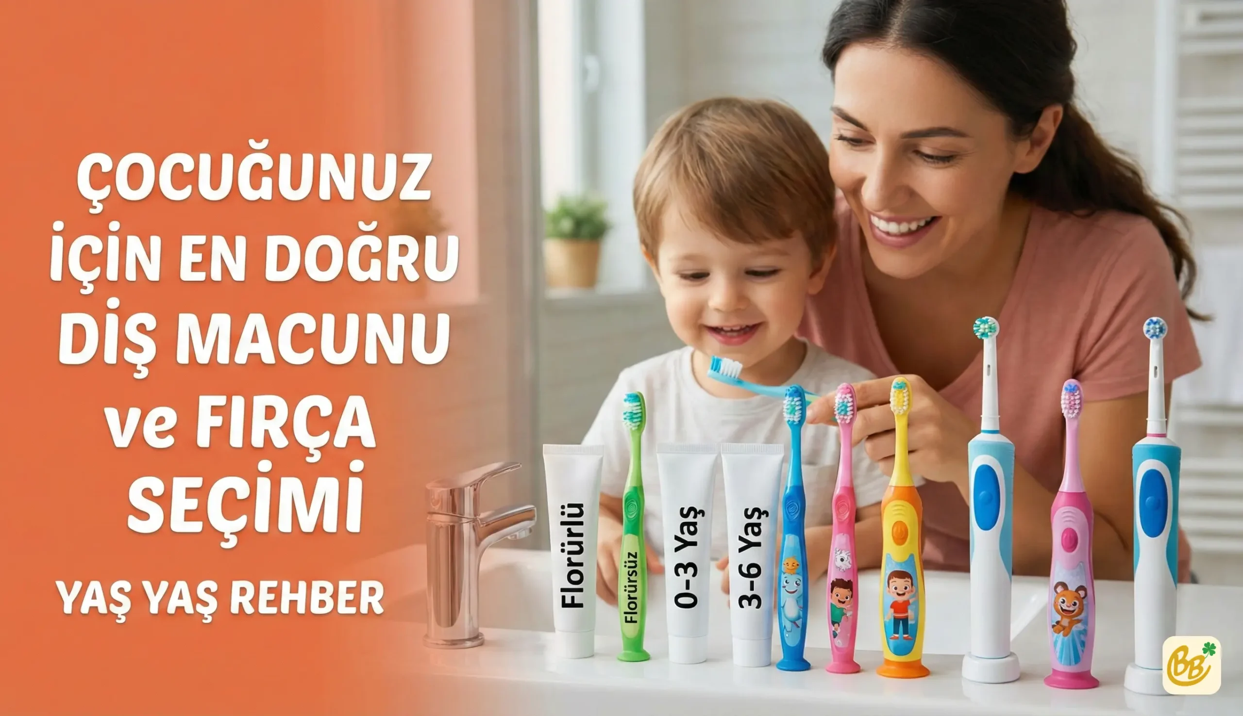 Çocuklar için doğru diş macunu ve fırça seçimi rehberi - Guide to choosing the right toothpaste and toothbrush for children - Гид по выбору правильной зубной пасты и щетки для детей