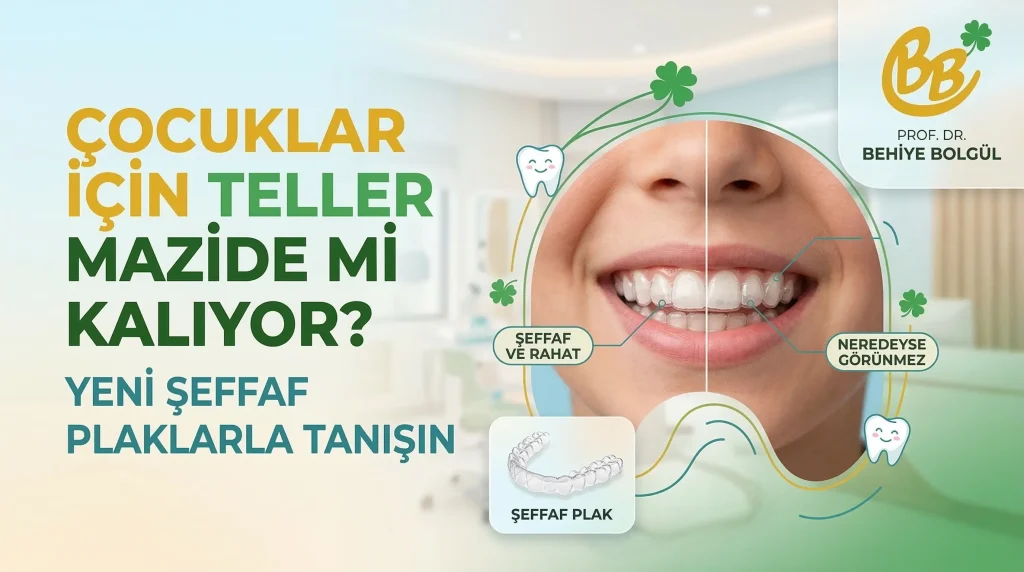 Antalya'da uygulanan şeffaf plaklar, çocukların günlük yaşamını kısıtlamadan diş çapraşıklıklarını giderir.